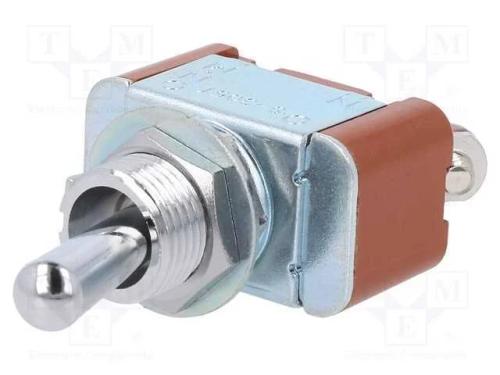 Interruptor: de alavanca, Pos: 2, SPDT, ON-(OFF),.