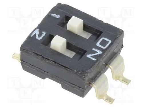 Interruptor: DIP-SWITCH, Quantidade de secções: 2.
