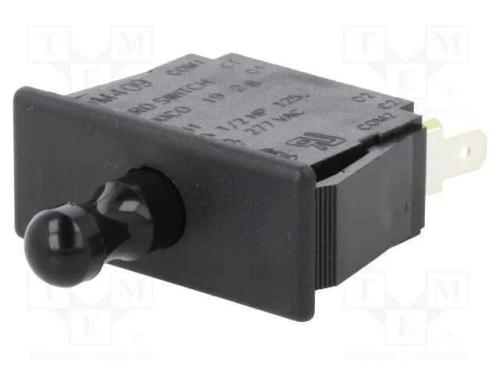 Interruptor: de Porta, Pos: 2, Dpdt, 10a/125vac, Preto, No Painel
