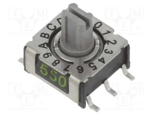 Emissor de Código, Hex/Bcd, Pos: 16, Smd, Rcontacto Max: 80mo, P36