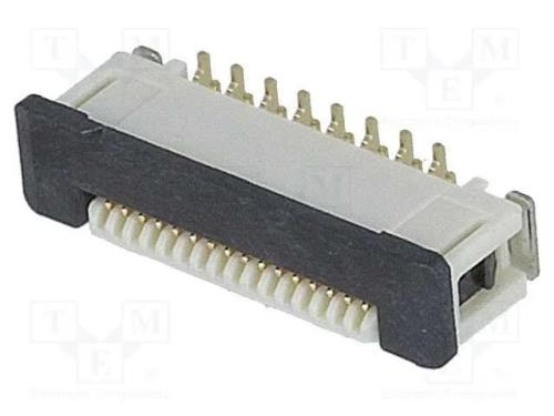 Conector: FFC/FPC, verticais, PIN: 16, ZIF, SMT, .