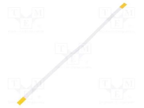 Fita FFC, Fios: 6, Raster fita: 0,5mm, contactos .
