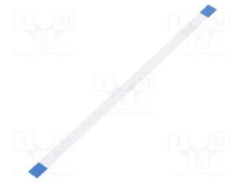 Fita FFC, Fios: 12, Raster fita: 0,5mm, contactos.
