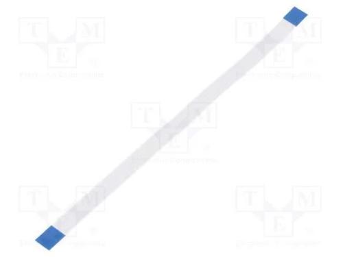 Fita FFC, Fios: 6, Raster fita: 1mm, contactos do.