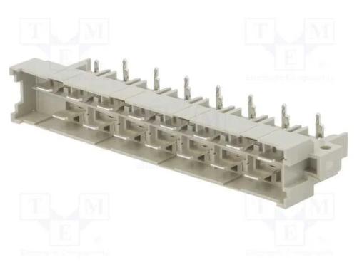 Tomada, Din 41612, Macho, Pin: 15, Angulares 90, Tht, para Pcb