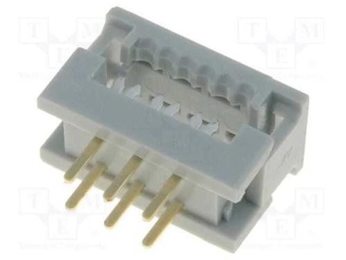 Idc de Transição, Pin: 6, Idc,Tht, para Fita, 1,27mm, Sistema: 2x3