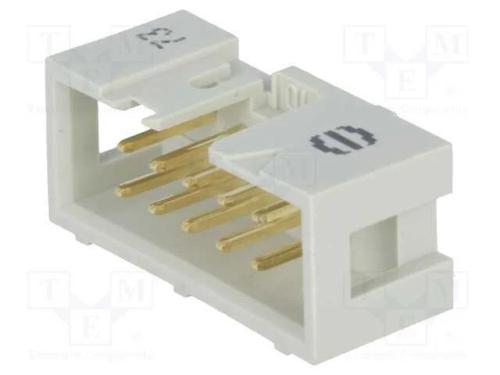 Tomada, Idc, Macho, Pin: 10, Simples, Tht, 1,27mm, Sistema: 2x5