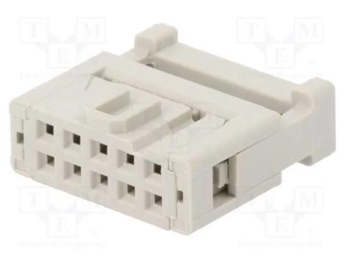 Ficha, Idc, Fêmea, Pin: 10, para Fita, 1,27mm, R. Contatos: 2,54mm