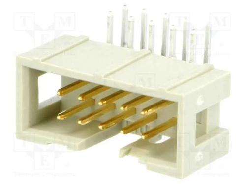 Tomada, Idc, Macho, Pin: 10, Angulares 90, Tht, 1,27mm, Sistema: 2x5