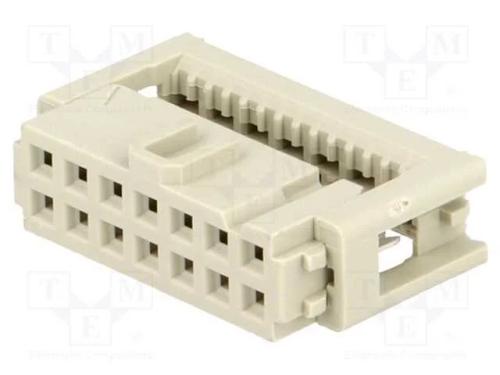 Ficha, Idc, Fêmea, Pin: 14, para Fita, 1,27mm, R. Contatos: 2,54mm