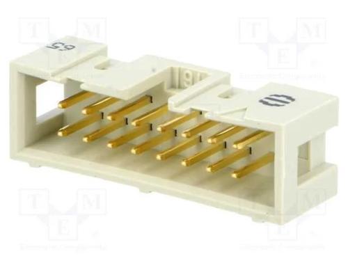 Tomada, Idc, Macho, Pin: 16, Simples, Tht, 1,27mm, Sistema: 2x8