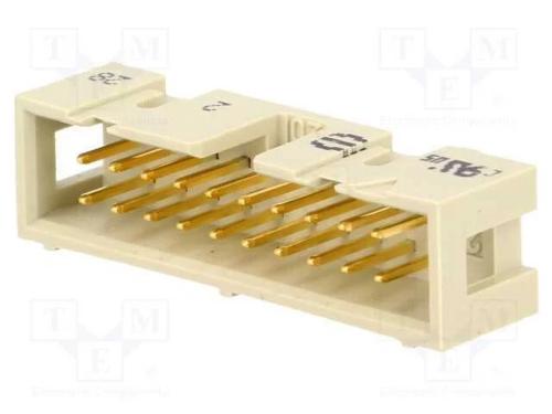 Tomada, Idc, Macho, Pin: 20, Simples, Tht, 1,27mm, Sistema: 2x10