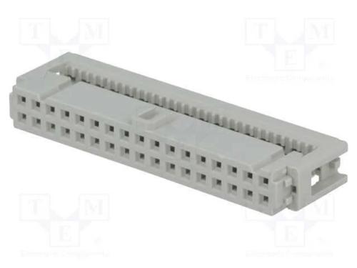Ficha, Idc, Fêmea, Pin: 34, para Fita, 1,27mm, R. Contatos: 2,54mm