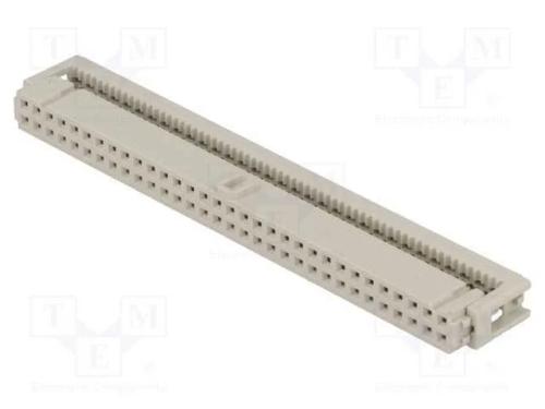 Ficha, IDC, fêmea, PIN: 64, para fita, 1,27mm, R..