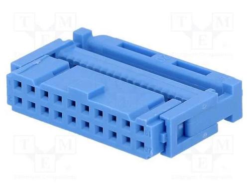 Ficha, IDC, fêmea, PIN: 20, IDC, para fita, 1,27m.