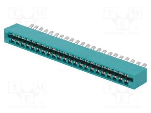 Laterais, PIN: 44, solda, para PCB, dourado, 3,96.