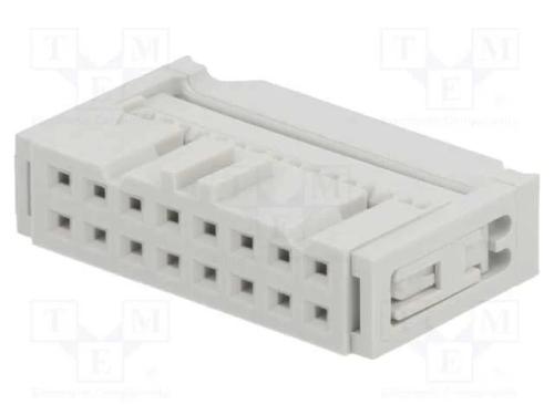 Ficha, Idc, Fêmea, Pin: 16, com Aperto de Cabo, Idc, para Fita, Fci