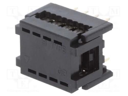 Idc de Transição, Pin: 8, Dil 7,62mm, Idc,Tht, para Fita, 1,27mm