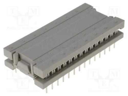 Idc de Transição, Pin: 28, Dil 15,24mm, Idc,Tht, para Fita, 1,27mm