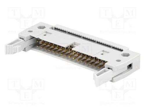 Ficha, Idc, Macho, Pin: 34, com Ejetor, Idc, para Fita, 1,27mm, 3a