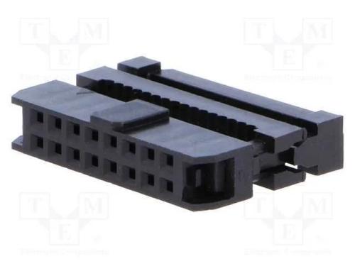 Ficha, IDC, fêmea, PIN: 16, IDC, para fita, 1mm, .