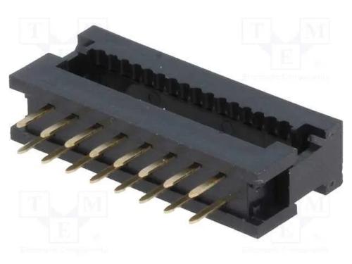 Idc de Transição, Pin: 16, Idc,Tht, para Fita, 1,27mm, 1a, Preta