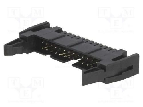 Tomada, Idc, Macho, Pin: 26, Simples, com Ejetor, Tht, 2,54mm, Preta