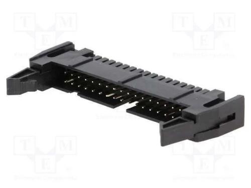 Tomada, Idc, Macho, Pin: 34, Simples, com Ejetor, Tht, 2,54mm, Preta