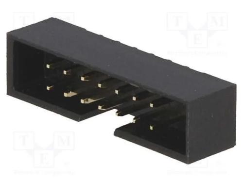 Tomada, Idc, Macho, Pin: 14, Simples, Tht, Dourado, 2mm, Sistema: 2x7
