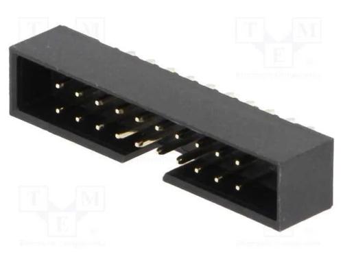 Tomada, Idc, Macho, Pin: 20, Simples, Tht, Dourado, 2mm, Sistema: 2x10