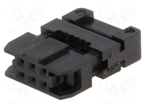 Ficha, Idc, Fêmea, Pin: 6, com Aperto de Cabo, Idc, para Fita, 1mm