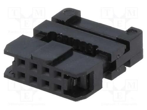 Ficha, Idc, Fêmea, Pin: 8, com Aperto de Cabo, Idc, para Fita, 1mm