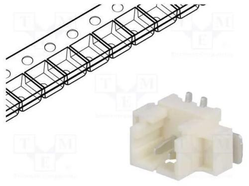 Tomada, Fio-Placa, Macho, Picoblade, 1,25mm, Pin: 2, Smt, 1a, 125v