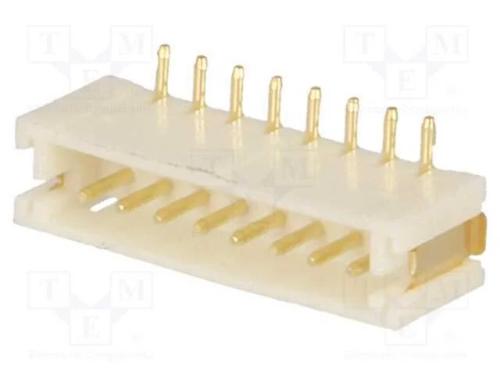 Tomada, Fio-Placa, Macho, 1,5mm, Pin: 8, Smt, 100v, 1a, Estanhado