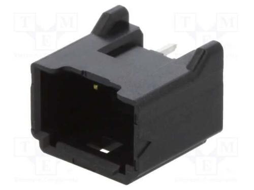 Tomada, fio-placa, macho, DF51K, 2mm, PIN: 3, THT.