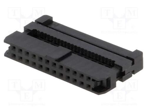 Ficha, Idc, Fêmea, Pin: 24, com Aperto de Cabo, Idc, para Fita, 1mm