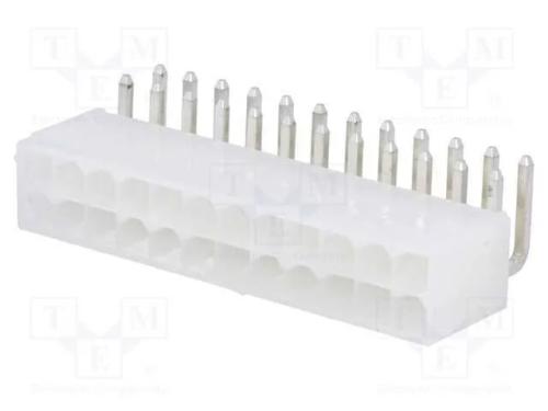 Tomada, Fio-Placa, Macho, N42g, 4,2mm, Pin: 24, Tht, 600v, 9a