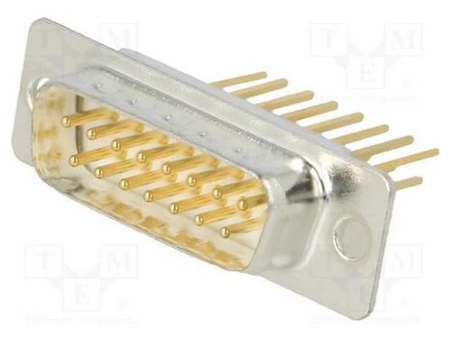 D-Sub, PIN: 15, tomada, macho, para PCB, angulare.