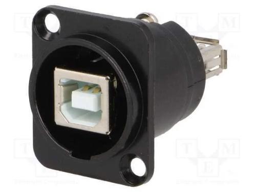 Adaptador, Usb a Tomada-Parte de Trás,Usb B Tomada-Frente, Ft