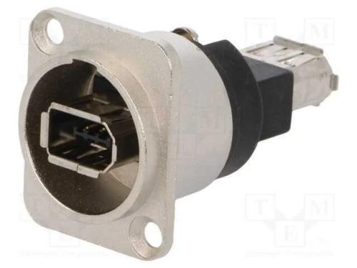 Conector, Ieee1394 Tomada,Em Ambos Os Lados, Ft, Blindadas