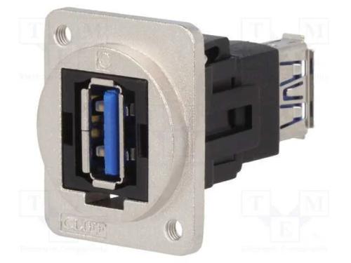 Conector, Usb a Tomada,Em Ambos Os Lados, Ft, Usb 3.0, Metal