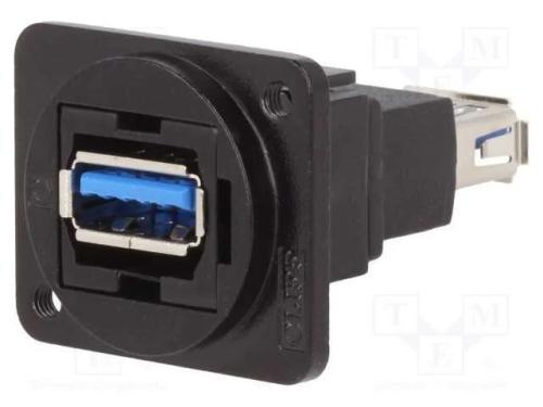 Conector, Usb a Tomada,Em Ambos Os Lados, Ft, Usb 3.0, Metal