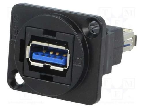 Conector, Usb a Tomada,Em Ambos Os Lados, Ft, Usb 3.0, Metal