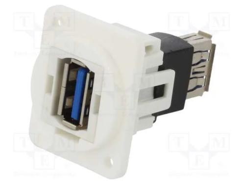 Conector, Usb a Tomada,Em Ambos Os Lados, Ft, Usb 3.0, Plástico
