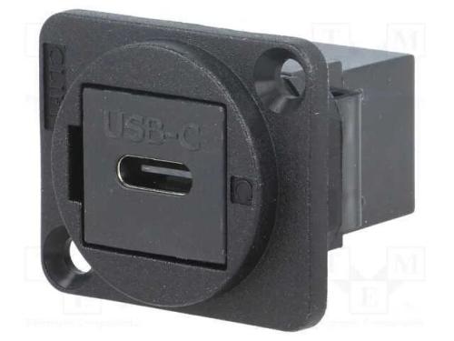 Conector, Usb C Tomada,Em Ambos Os Lados, Ft, Usb-C, Plástico