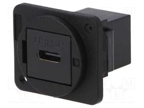 Conector, Usb C Tomada,Em Ambos Os Lados, Ft, Usb-C, Plástico