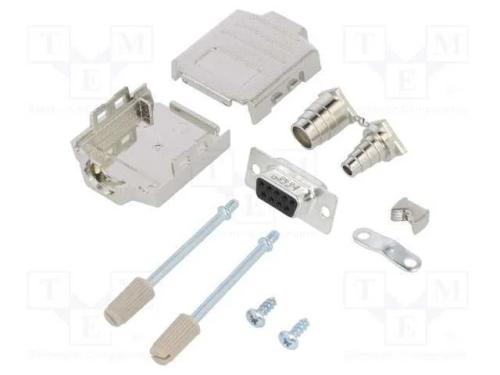 D-Sub, PIN: 9, fêmea, simples, solda, com cabo, g.