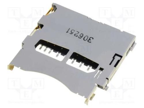 Conector: para Cartões, Sd, Blindadas,Push-Push, Smt, Dourado