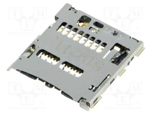 Conector: para Cartões, Microsd, Sem Gaveta, Smt, Dourado, Pin: 8