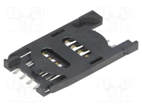 Conector: para Cartões, Sim, com Pega Articulada, Smt, Dourado